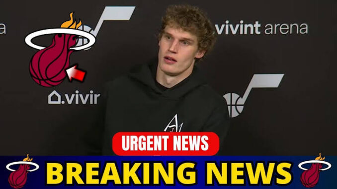 DEAL COMPLETED: OFFICIAL – Miami Heat Ignite NBA with Stunning $207M Signing of Lauri Markkanen, Backing Off from Giannis Antetokounmpo Trade…