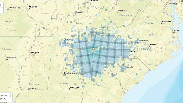 North Carolina earthquake just now…